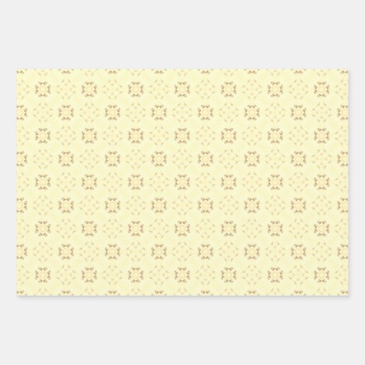 Set 3 Nahtloses Maschenmuster Geschenkpapier Set (Vorderseite 2)