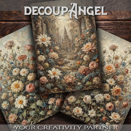 Set 3 - Zeitlose Blume Schönheit - Enttäuschung - Geschenkpapier Set