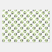 Set 3 zur Koordinierung der hellgrünen Volleyball Geschenkpapier Set (Vorderseite 3)