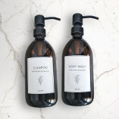 Set 4 Custom Vinyl Waterproof Bathroom Labels