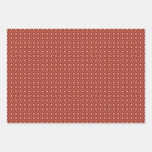 Set 4 für Fuzz geometrisches Muster Geschenkpapier Set (Vorderseite 3)