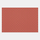 Set 4 für Fuzz geometrisches Muster Geschenkpapier Set (Vorderseite 2)