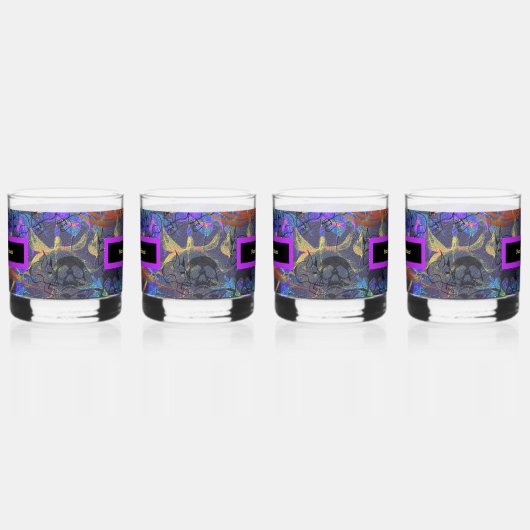 Set 4 Name Dein Gift Whiskyglas (Links)