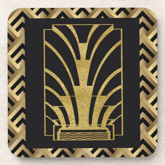 Set 6 - Art-Déco-Untersetzer Getränkeuntersetzer (Vorderseite)