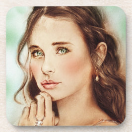 Set 6 Classic Vintag Girl Untersetzer Set