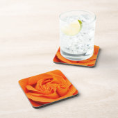Set 6 Drink-Coaster Orange Rose Blume Retro Getränkeuntersetzer (Rechte Seite)