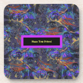 Set 6 Name Dein Gift Getränkeuntersetzer (Vorderseite)