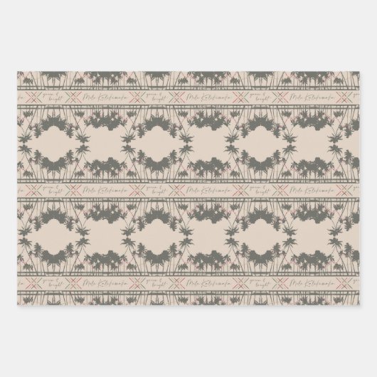 Set A, Weihnachtswrapping Paper im hawaiianischen Geschenkpapier Set (Vorderseite)