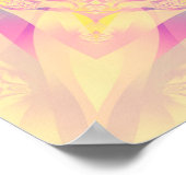 Set abstrakter Hintergrund farbenfroh Kaleidoskopi Poster (Ecke)