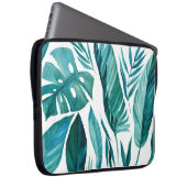 Set abstrakter tropischer Palmen Blätter auf abges Laptopschutzhülle (Vorne Rechts)