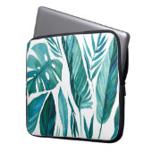 Set abstrakter tropischer Palmen Blätter auf abges Laptopschutzhülle (Vorderseite Links)