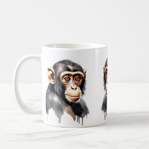 Set "Affen Wildlife & Nature Water Color" Kaffeetasse