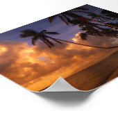 Set am Strand Poster (Ecke)
