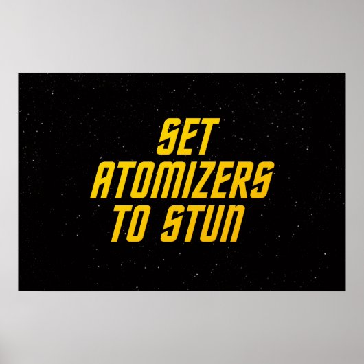 Set-Atomizers zu betäuben Poster (Vorne)