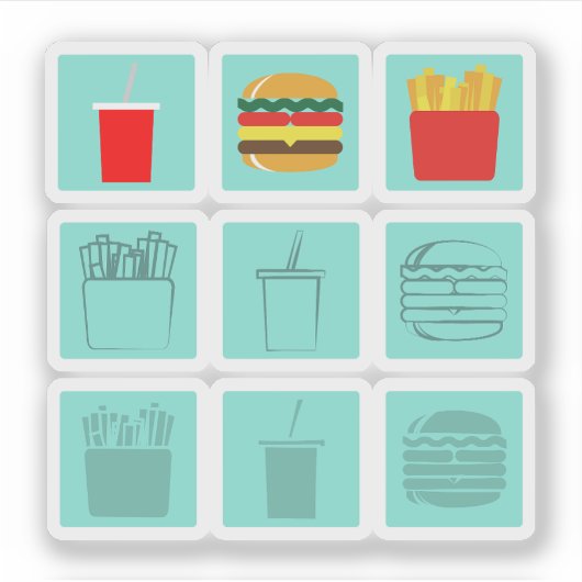 Set Aufkleber (Vorderseite)