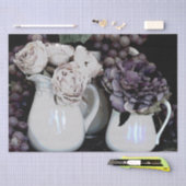 Set aus 2 Pitchers, Trauben und Blume Seidenpapier (Handwerk)