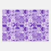 Set aus 3 Blatt abstrakt (Vorderseite 3)