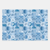 Set aus 3 Blatt abstrakt (Vorderseite 2)