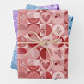 Set aus 3 Blatt abstrakt (Beispiel)