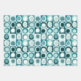 Set aus 3 Blatt abstrakt