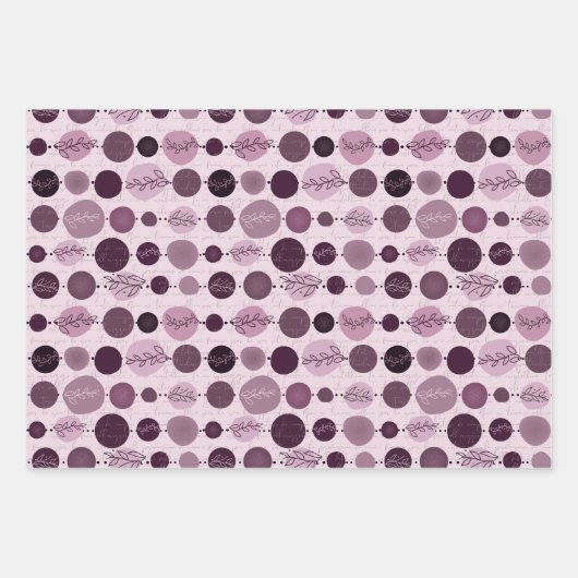 Set aus 3 Blatt abstrakt (Vorderseite 2)