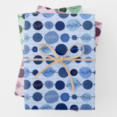 Set aus 3 Blatt abstrakt (Beispiel)