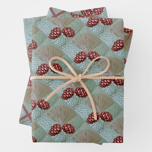 Set aus 3 Blatt Pinecones (Beispiel)