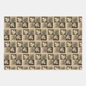 Set aus 3 Blättern Ahorn-Blätter Geschenkpapier Set (Vorderseite 3)