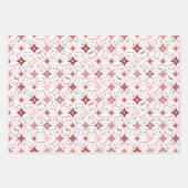 Set aus 3 Blättern mit Katzengesicht Geschenkpapier Set (Vorderseite)