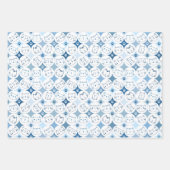 Set aus 3 Blättern mit Katzengesicht Geschenkpapier Set (Vorderseite 2)