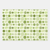 Set aus 3 Blättern mit Zierleisten Geschenkpapier Set (Vorderseite 3)