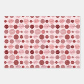 Set aus 3 Blättern mit Zierleisten Geschenkpapier Set (Vorderseite 2)