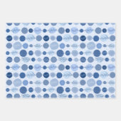 Set aus 3 Blättern mit Zierleisten Geschenkpapier Set (Vorderseite)