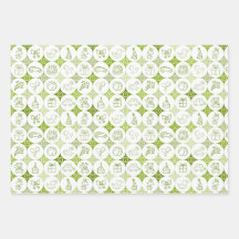 Set aus 3 Bogen mit Spielzeugzeichnungen