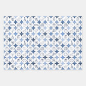 Set aus 3 Bogen mit Spielzeugzeichnungen Geschenkpapier Set (Vorderseite)