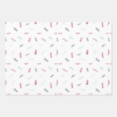 Set aus 3 einfachen Umschlagpapier Geschenkpapier Set (Vorderseite 3)