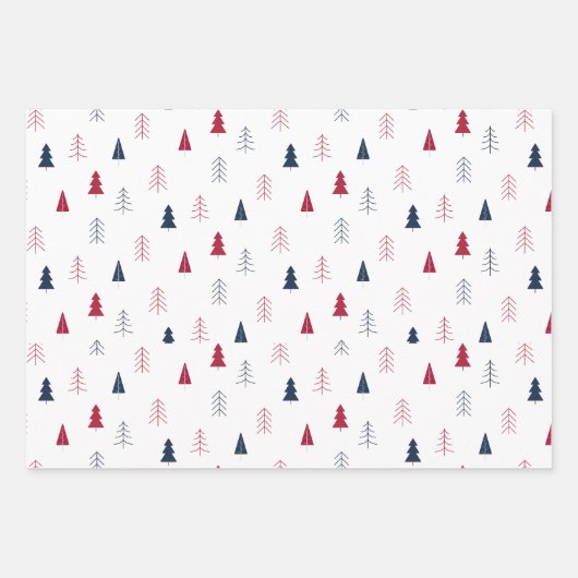 Set aus 3 einfachen Umschlagpapier Geschenkpapier Set (Vorderseite 2)