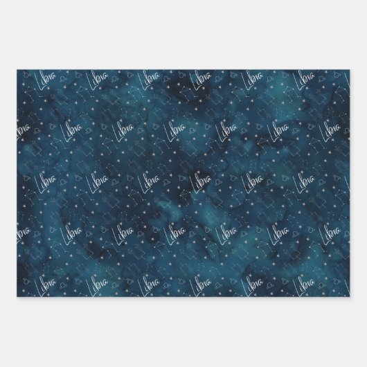 Set aus 3 Flachblättern Geschenkpapier Set (Vorderseite 3)