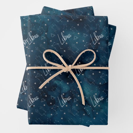 Set aus 3 Flachblättern Geschenkpapier Set (Beispiel)