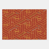 Set aus 3 flachen Blechen Geschenkpapier Set (Vorderseite 2)