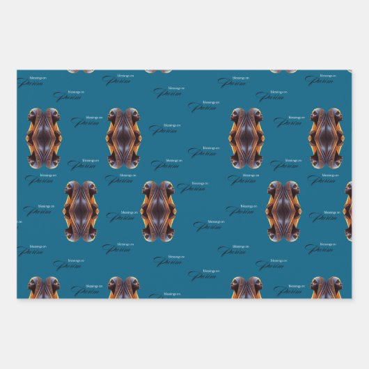 Set aus 3 flachen Blechen Geschenkpapier Set (Vorderseite 3)