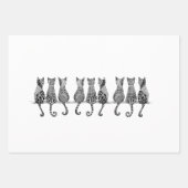 Set aus 3 flachen Blechen Geschenkpapier Set (Vorderseite 2)