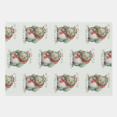 Set aus 3 flachen Blechen Geschenkpapier Set (Vorderseite 3)