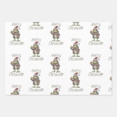 Set aus 3 flachen Blechen Geschenkpapier Set (Vorderseite 2)