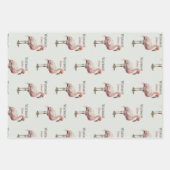 Set aus 3 flachen Blechen Geschenkpapier Set (Vorderseite)