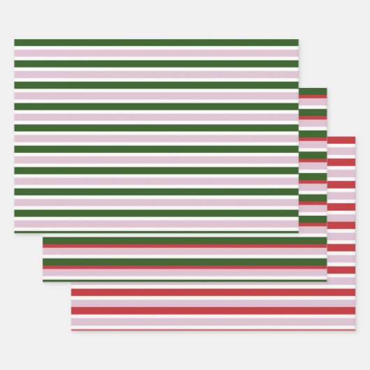 Set aus 3 Flachfolien für Grünstreifen Geschenkpapier Set (Set)