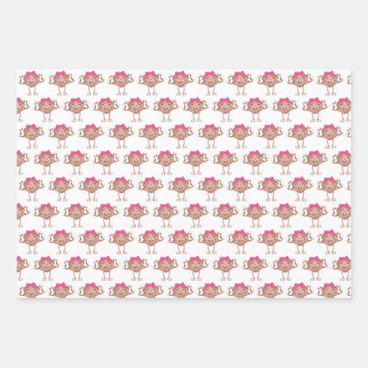 Set aus 3 Folien für hartes Cookie Geschenkpapier Set (Vorderseite 2)