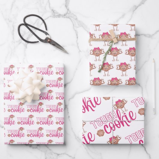 Set aus 3 Folien für hartes Cookie Geschenkpapier Set (Vorderseite)