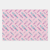 Set aus 3 Folien, gefroren Geschenkpapier Set (Vorderseite 3)