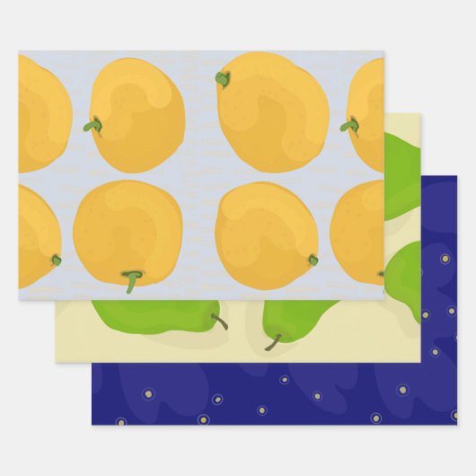 Set aus 3 Geschenkpapierbögen Geschenkpapier Set (Set)